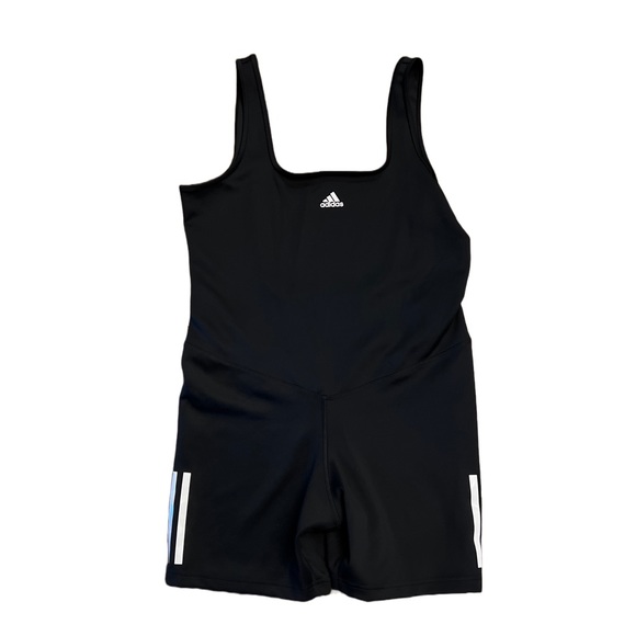 NWT adidas Women’s Hyperglam AEROREADY Training Marble-Print Leotard Large - Picture 2 of 6